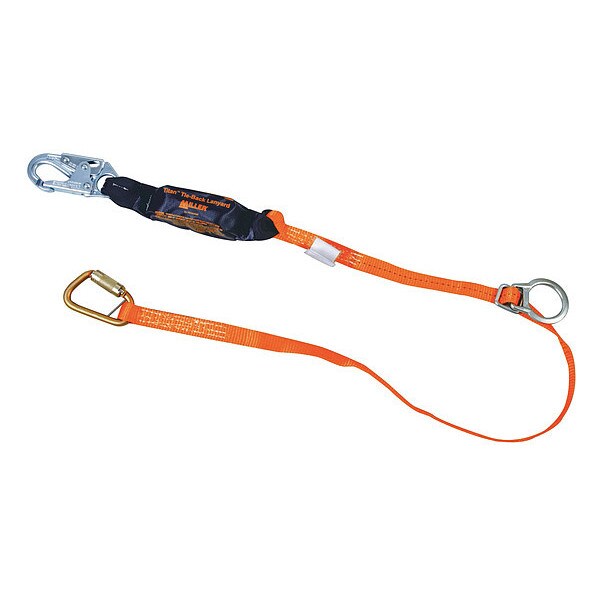 Honeywell Miller Shock Absorbing Lanyard, 6 ft., Orange - T6111TB-Z7/6FTAF