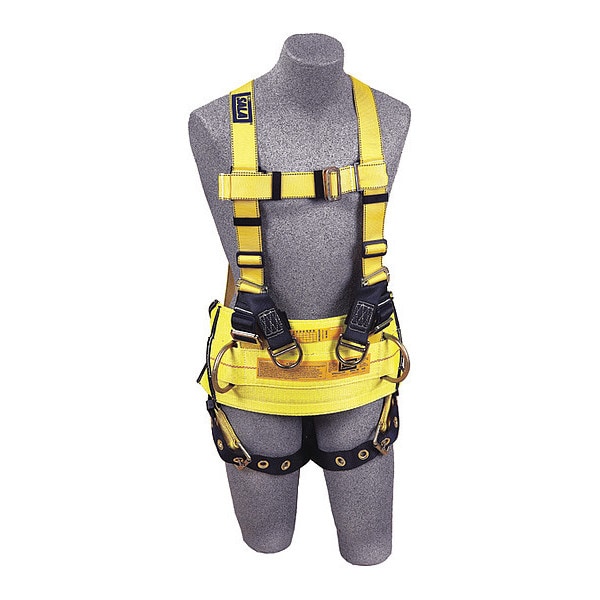 3M Dbi-Sala Delta(TM) Full Body Harness, XL, 420 lb., Mating Chest/ Tongue Leg Buckles, Back, Lifting D-Ring - 1105828