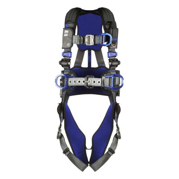 3M Dbi-Sala ExoFit(TM) X300 Fall Protection Harness, XL, 420 lb, Quick-Connect Chest/ Quick-Connect Leg Buckles - 1403106