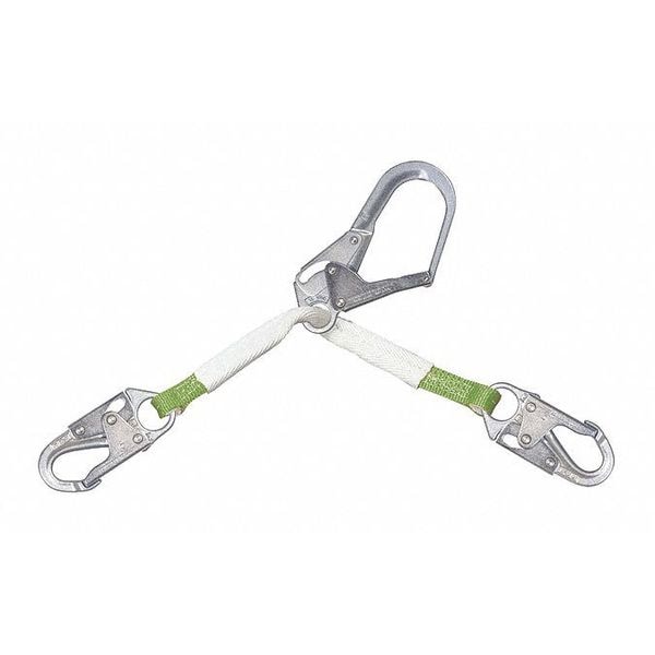 Honeywell Miller Ansi Z359-2007 Compliant Rebar Web Assembly With Rebar Hook, And 2 Locking Snap Hooks, 27-Inch - 6757WRS-Z7/27INGN