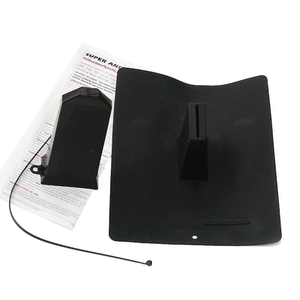 Super Anchor Safety ARS Series PVC Flashing + Stem Cover Black+ Tether Strap. Retail Package - 2809