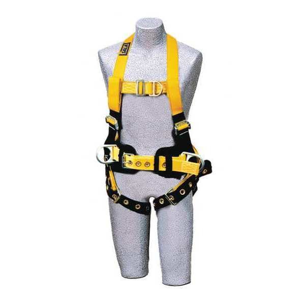 3M Dbi-Sala Delta(TM) Full Body Harness, M, 420 lb., Mating Chest/ Tongue Leg Buckles, Back, Front, Side D-Ring - 1107802