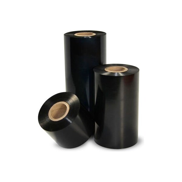 Cintas de cera perforada de alto rendimiento Blue Star Zebra 5319, 2-1/2 pulgadas de ancho x 244 pies de longitud, núcleo de 1/2 pulgada, 12 rollos por caja - 05319GS06407