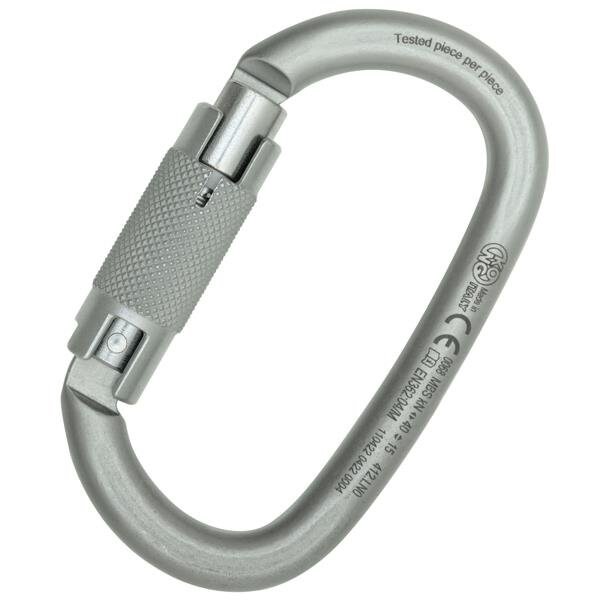 Kong Usa Oval, 110 mm Length, 21 mm Gate Opening, Carbon steel, Lunar white - 412LN0999KK