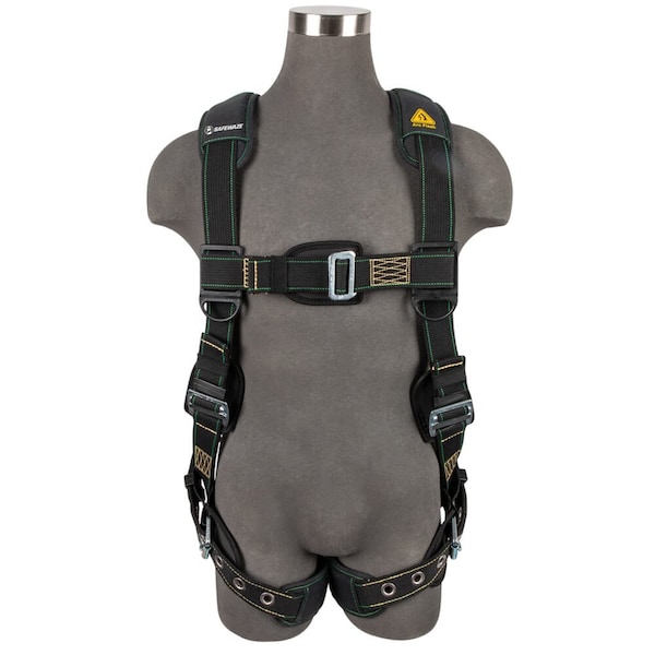 Safewaze Arc Flash Full Body Harness: 1D, MB Chest, TB Legs, M - 020-1354