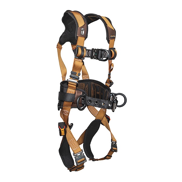 Falltech Not Applicable Full Body Harness, M, 425 lb, Quick-Connect Chest/ Quick-Connect Leg Buckles - G7083BFDM