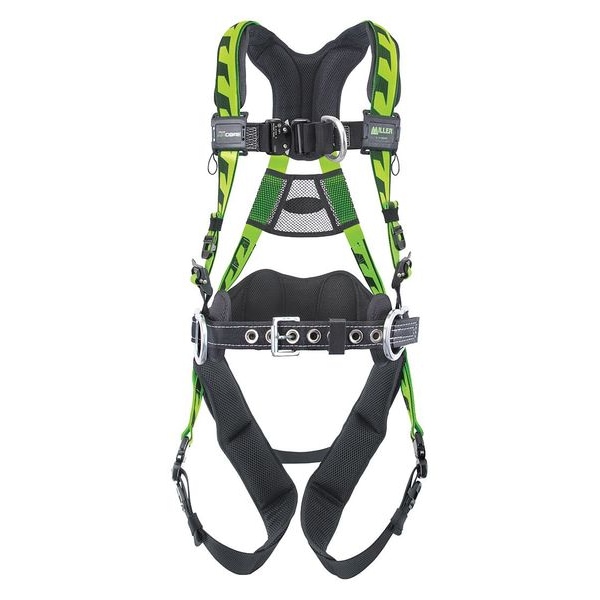 Honeywell Miller AirCore(TM) Full Body Harness, 2XL/3XL, 400 lb., Quick-Connect Chest/ Quick-Connect Leg Buckles - AAF-QCBDP23XG