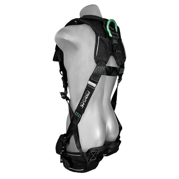 Frontline Elite Harness, M/L, 310 lbs, Quick Connect Chest/ Tongue Leg Buckles, Back D-Ring - 250VTB-ML