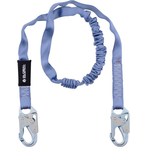 Global Industrial 6ftL Energy Absorbing Lanyard, Snap Hooks - 761321