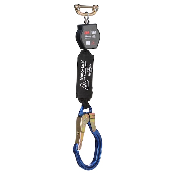 3M Dbi-Sala Self-Retracting Lifeline, 420 lb Weight Capacity, Black - 3100561