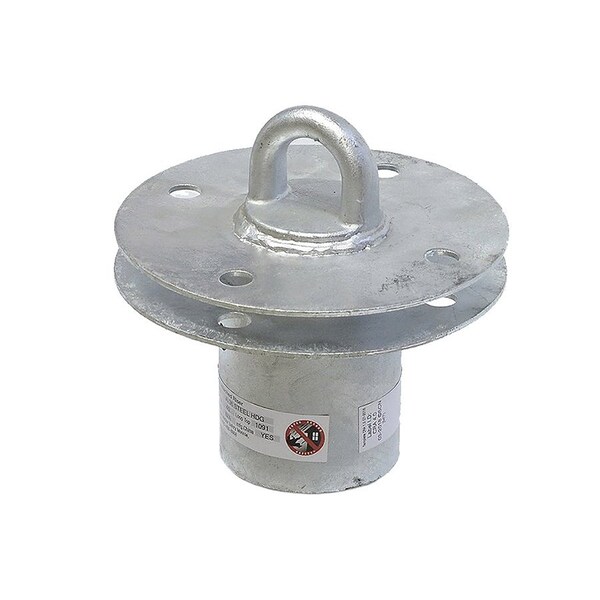 Super Anchor Safety CRA 4-Way Top Fixture HDG w/1090 1-3/8" Loop Top. Includes attachment bolt kit - 1054-G