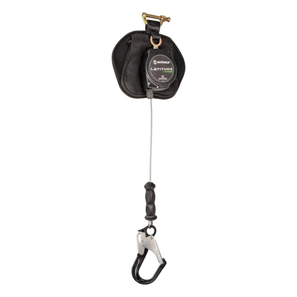 Safewaze Latitude Edge 11' Single Cable SRL Alu Rebar Hook - SW8008-11LE-RBHALU