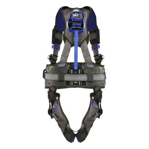 3M Dbi-Sala ExoFit(TM) X300 Fall Protection Harness, 2XL, 420 lb, Quick-Connect Chest/ Tongue Leg Buckles - 1403092