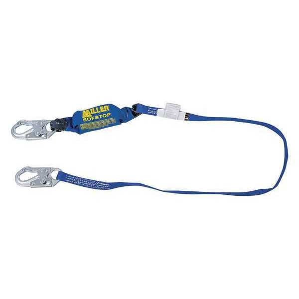 Honeywell Miller Shock Absorbing Lanyard, 6 ft., Blue - 913K-Z7/6FTBL