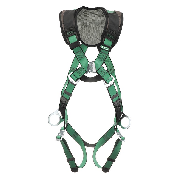 Msa Safety V-FORM+(TM) Safety Harness Fall Protection Harness, M/L, 310 lb, Not Applicable Chest/ - 10206105