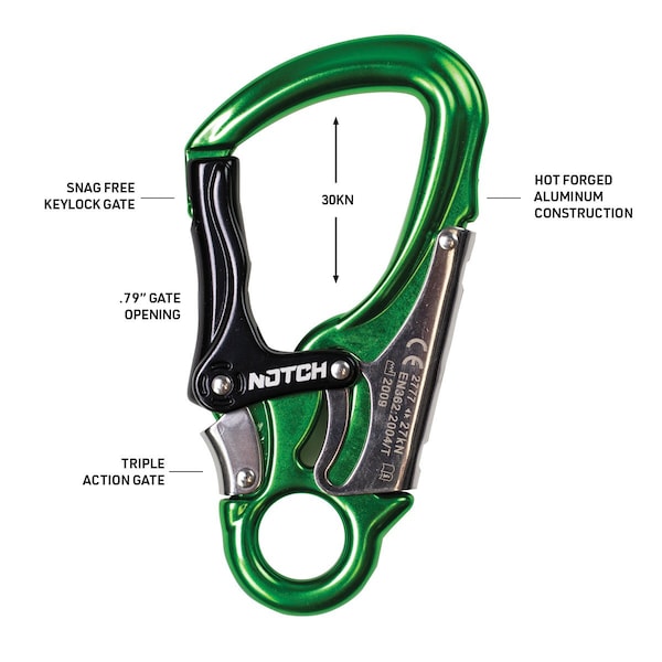 Notch Lava 10' Lanyard w/Art Swivel Positioner & Triple Action Snap - 62013