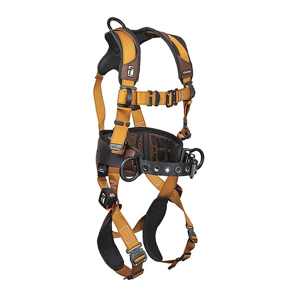 Falltech Not Applicable Full Body Harness, XL, 425 lb, Quick-Connect Chest/ Quick-Connect Leg Buckles - 7083BXL