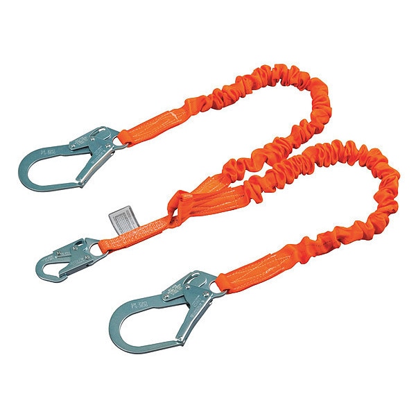 Honeywell Miller Shock Absorbing Lanyard, 6 ft., Orange - T5122SS-Z7/6FTAF