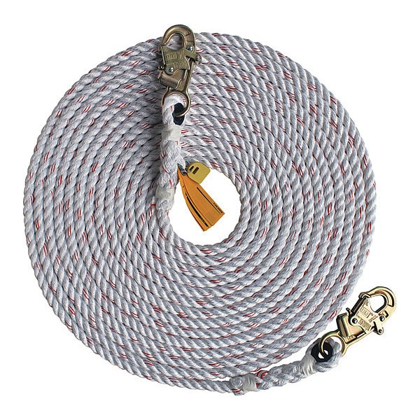 3M Dbi-Sala Rope Lifeline, 150 ft., White - 1202879