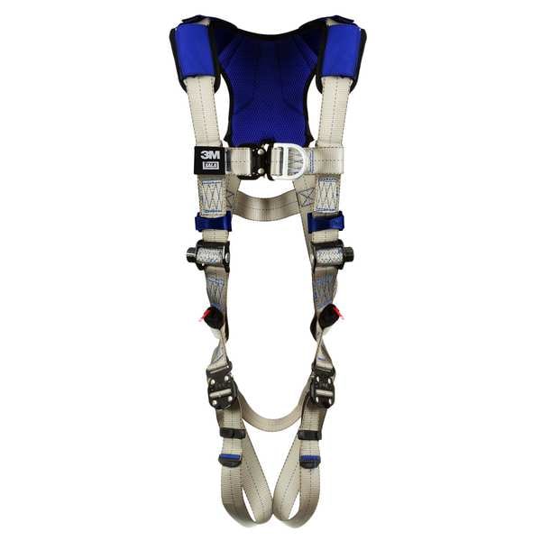 3M Dbi-Sala ExoFit(TM) X100 Fall Protection Harness, L, 420 lb, Quick-Connect Chest/ Quick-Connect Leg Buckles - 1401027