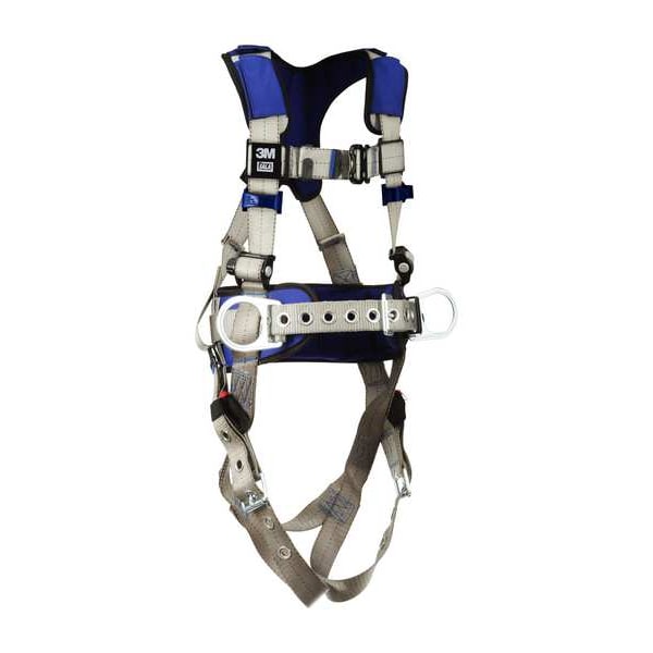 3M Dbi-Sala ExoFit(TM) X100 Fall Protection Harness, L, 420 lb, Quick-Connect Chest/ Tongue Leg Buckles - 1401112