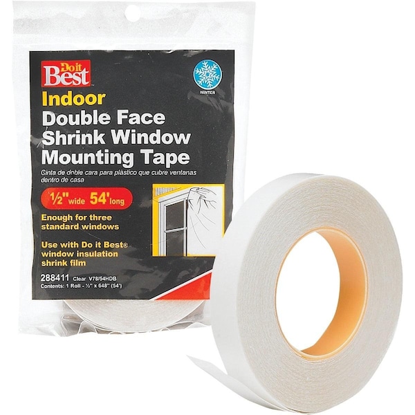 Cinta de película para ventanas interiores de 1/2 pulg. x 54 ft. - V78/54HDB