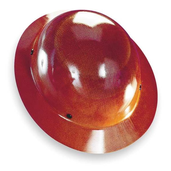 Msa Safety Skullgard Full Brim Hard Hat, Type 1, Class G, Fas-Trac III Ratchet Suspension (4-Point), Brown - 475407