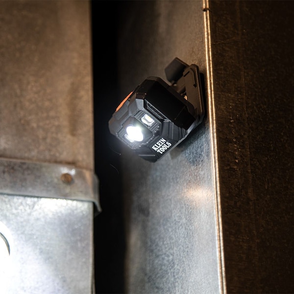 Klein Tools Rechargeable LED Headlamp and Work Light, For Hard Hats, 300 Lumens, Three Modes, All-Day Runtime - 56062