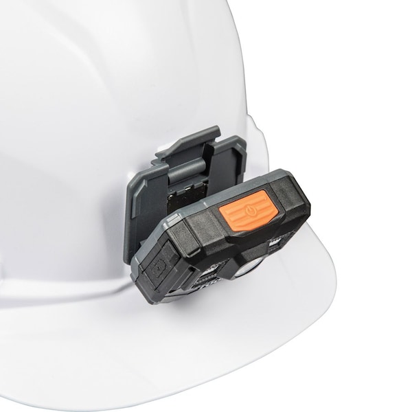 Klein Tools Rechargeable LED Headlamp and Work Light, For Hard Hats, 300 Lumens, Three Modes, All-Day Runtime - 56062