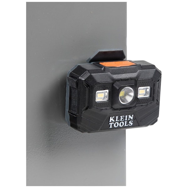 Klein Tools Rechargeable LED Headlamp and Work Light, For Hard Hats, 300 Lumens, Three Modes, All-Day Runtime - 56062