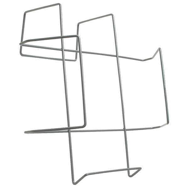 Zoro Select Hard Hat Rack, Vehicle Seat Back Mounting, For 1 Hard Hat, Nickel Plated Steel, Gray - 5LTR3