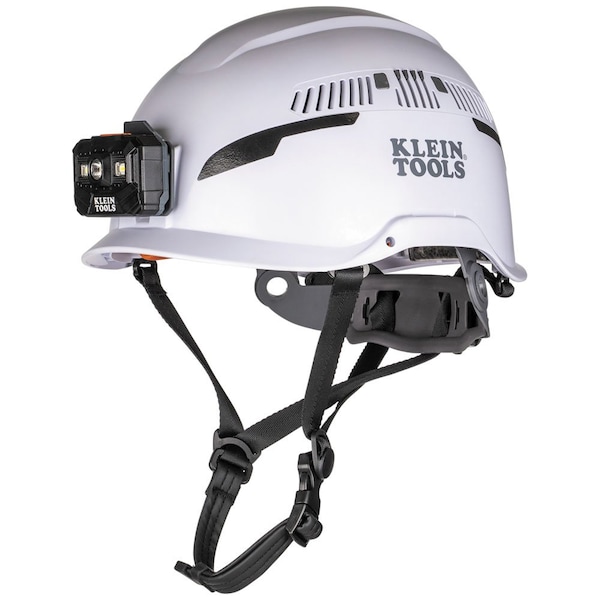 Klein Tools Safety Helmet, Shell: PC/ABS and EPS, Suspension: PC/ABS and HDPE, White - 60526