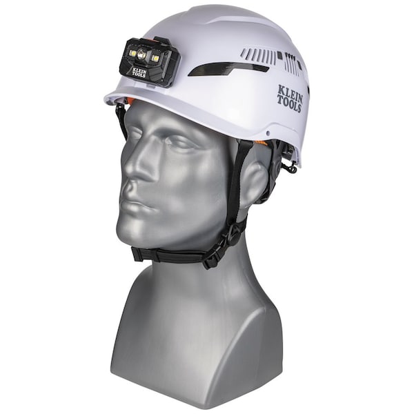 Klein Tools Safety Helmet, Shell: PC/ABS and EPS, Suspension: PC/ABS and HDPE, White - 60526