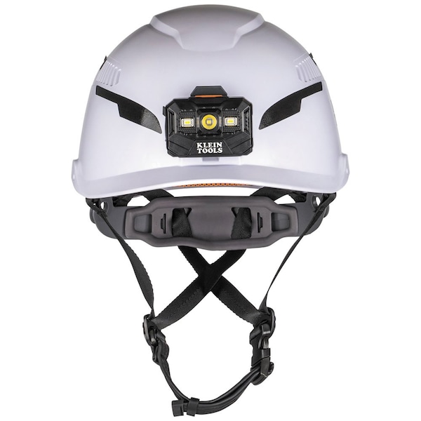 Klein Tools Safety Helmet, Shell: PC/ABS and EPS, Suspension: PC/ABS and HDPE, White - 60526