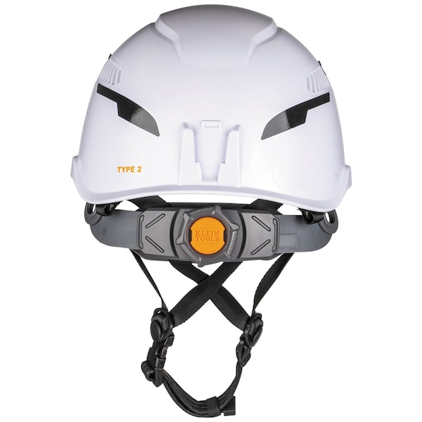 Klein Tools Safety Helmet, Shell: PC/ABS and EPS, Suspension: PC/ABS and HDPE, White - 60526