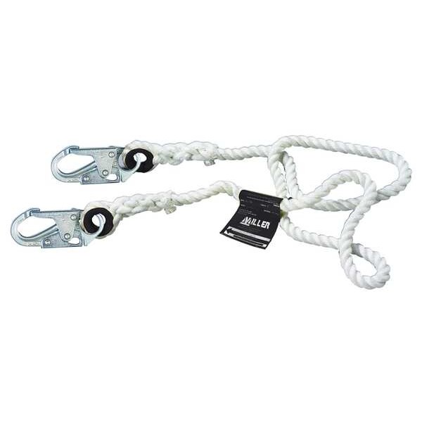 Honeywell Miller Lanyard, 6 ft., White - 201RLS-2-Z7/6FTWH