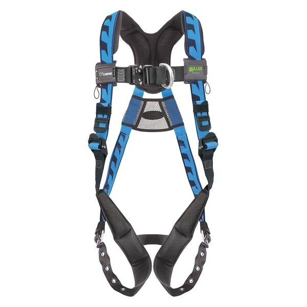Honeywell Miller AirCore(TM) Full Body Harness, S/M, 400 lb., Quick-Connect Chest/ Tongue Leg Buckles - AAF-TBSMB