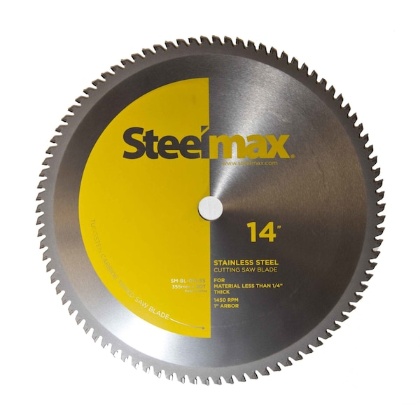 Steelmax 14", TCT Blade, Stainless Steel - SM-BL-014-SS