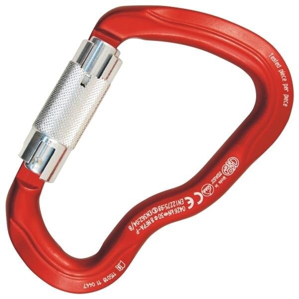 Kong Usa Asymmetric, 117.5 mm Length, 26 mm Gate Opening, Aluminum Alloy, Red/Polished/Polished - 778MM0RPPKK