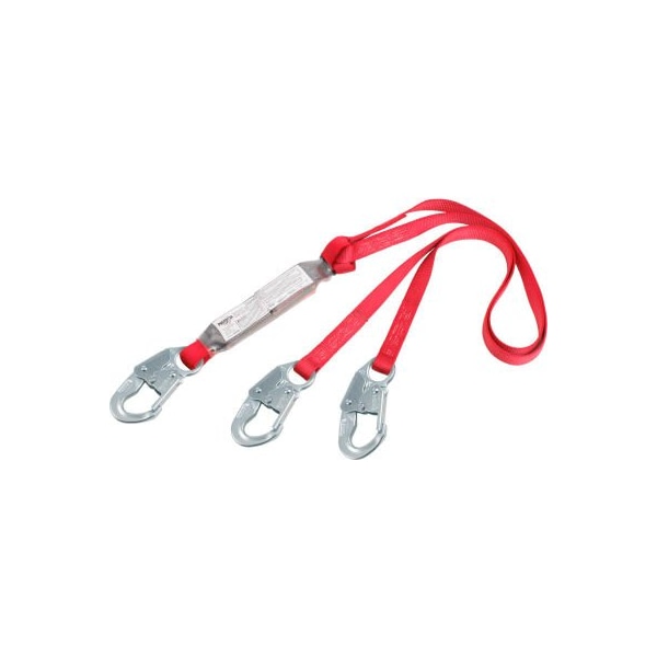 3M Dbi-Sala 3M Protecta PRO Shock Absorbing Lanyard, 6ft L, 130-310 Cap Lbs - 1342001