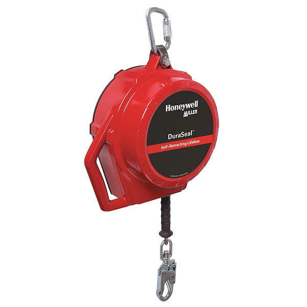 Honeywell Miller Self Retracting Lifeline, 100 ft., Red - SSRL100S1