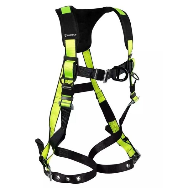 Safewaze PRO Construction Harness: 1D, MB Chest, TB Legs, Fixed Waist Pad - PROCON