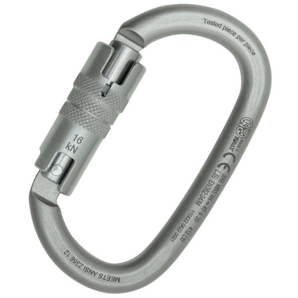 Kong Usa Oval, 110 mm Length, 21 mm Gate Opening, Carbon steel, Lunar White - 412LI0999KK