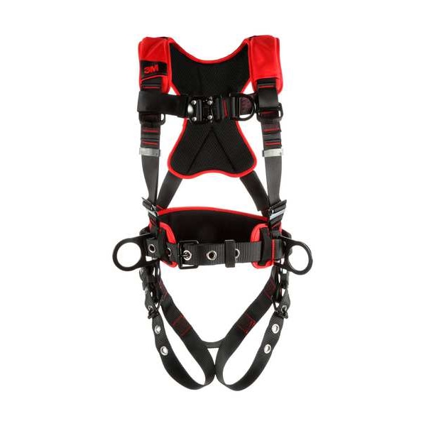 3M Protecta Protecta(R) Full Body Harness, M/L, 420 lb., Quick-Connect Chest/ Tongue Leg Buckles - 1161224