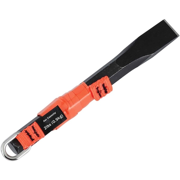 Ergodyne Web Tool Tails, 2 1/2 in to 8 1/2 in, Black/Orange - 3700