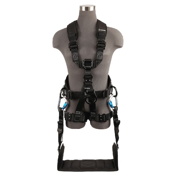 Safewaze Wind & Tower Harness: 5D, Removable Seat, QC Legs - FS227T