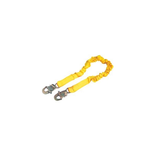 3M Dbi-Sala Shock Absorbing Lanyard, 6 ft, Yellow - 1244306
