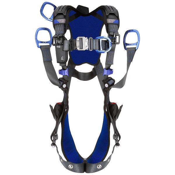3M Dbi-Sala ExoFit(TM) X300 Fall Protection Harness, M, 420 lb, Quick-Connect Chest/ Tongue Leg Buckles - 1403224