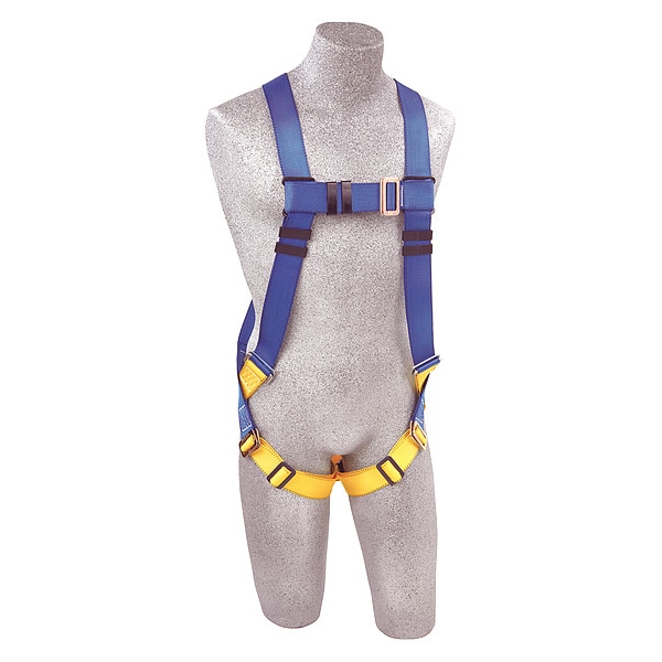3M Protecta First(TM) Full Body Harness, Universal, 310 lb., Friction / Pass-Through Chest/ Back D-Ring - AB17530