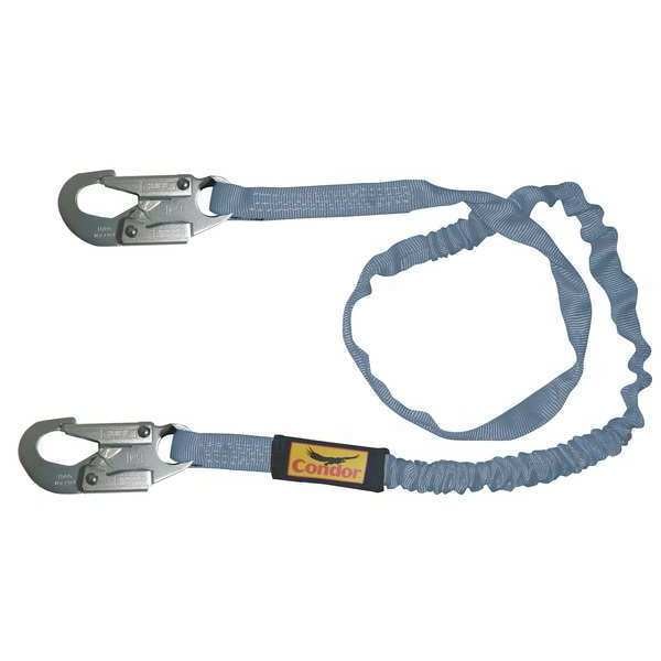 Condor Shock Absorbing Lanyard, 6 ft., Blue - 19F382